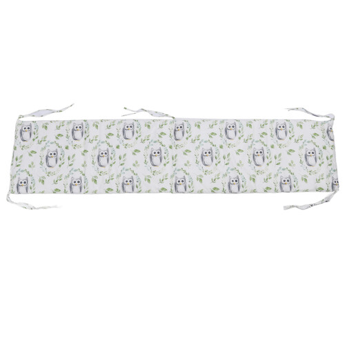 Baby Cot Bumper Cushion 131x30cm Owl Pattern Safety Protector 2