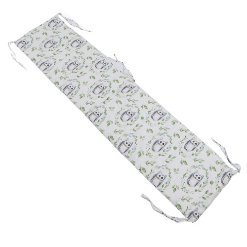 Baby Cot Bumper Cushion 131x30cm Owl Pattern Safety Protector