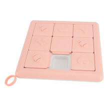 Hund Langsam-Futter-Schüssel Puzzle-Spielzeug 25,5 x 25,5 x 3 cm Pink