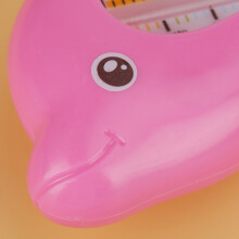Pink Dolphin Infant Bath Thermometer - Safe & Fun Water Temperature Gauge