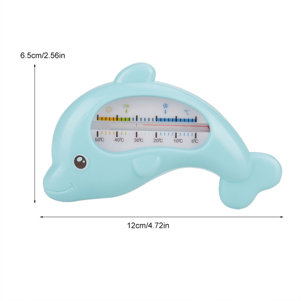Blue Infant Bath Thermometer Baby Water Temperature Safe Animal Design Dolphin