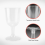 Clear Plastic Wine Glass Recyclable - Shatterproof Wine Goblet, 40Pcs 6
