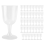 Clear Plastic Wine Glass Recyclable - Shatterproof Wine Goblet, 40Pcs 1