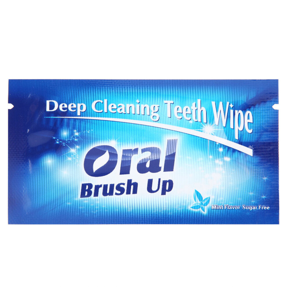 50Pcs Mint-Flavored Dental Wipes for Deep Teeth Cleaning Finger Slip-On
