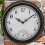 Wall Clock with Thermometer IP44 Vintage Round Garden Decor Clock 3