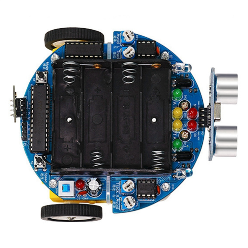 51 MCU Smart Car Ultrasonic Obstacle Avoidance Car Tracking Ranging 2