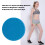 2pcs Core Sliders for Full Body Workout, Compact Round Blue Exercise Discs 5