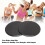 2pcs Core Sliders for Full Body Workout, Compact Dual Sided Discs, 17.8cm Black 4