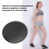2pcs Core Sliders for Full Body Workout, Compact Dual Sided Discs, 17.8cm Black 5