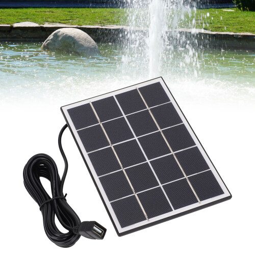 Kit de bomba de agua con panel solar 4W 5V USB 120L/h