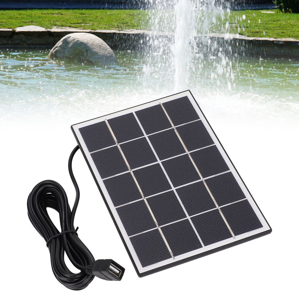 4W 5V Solar Water Pump Kit For Garden Fountain, 120L/H Flow 9481334369055