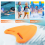 Orange EVA Back Float Kickboard Training Plate for Adult Children 5