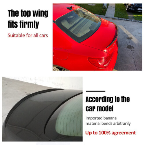1.28M Universal Carbon Fiber Tail Wing Spoiler for 2