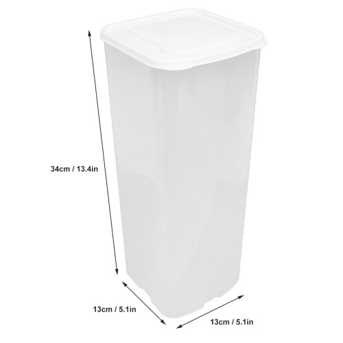 Contenitore trasparente per pane 13x13x34 cm 1