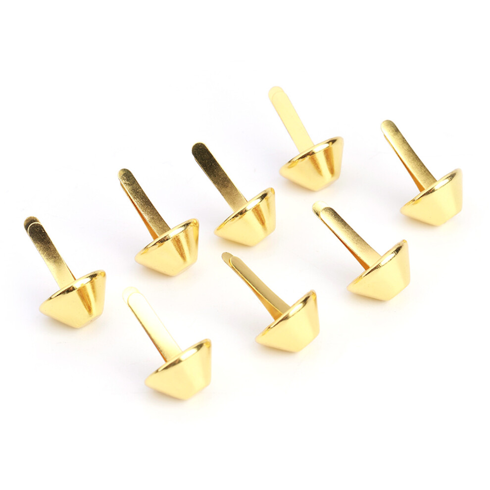 Gold 15Mm Cone Feet Nailhead Studs For Leather Craft - 50Pcs Pack Uk 5091334370018