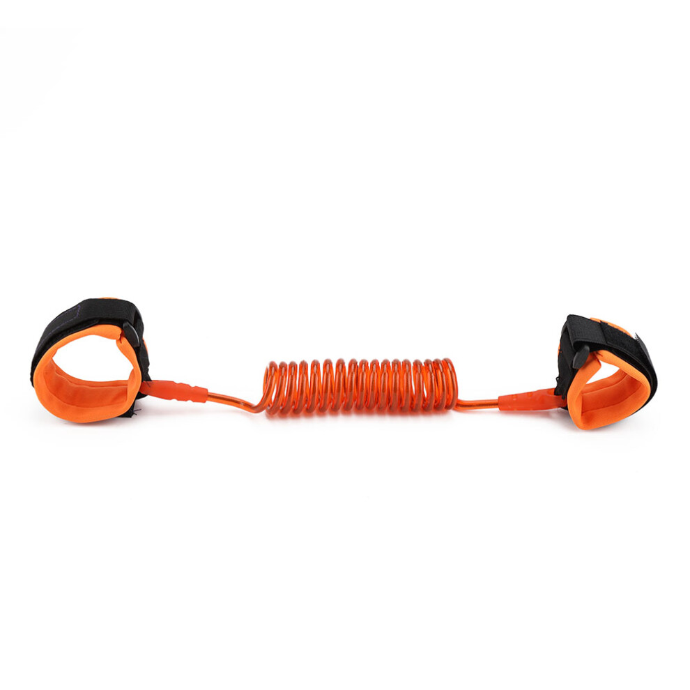 Safety Assured With Kids Anti-Lost Elastic Rope Wristband Orange