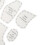 Set di righelli modello Memory Bear in acrilico da 15 pollici trasparente 6