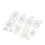 Set di righelli modello Memory Bear in acrilico da 15 pollici trasparente 15