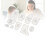 Set di righelli modello Memory Bear in acrilico da 15 pollici trasparente 14