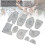 Set di righelli modello Memory Bear in acrilico da 15 pollici trasparente 16