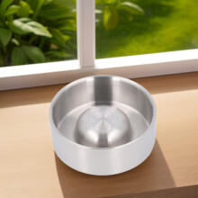 Cuenco comedero de alimentación lenta - acero inoxidable, plateado, 20 cm