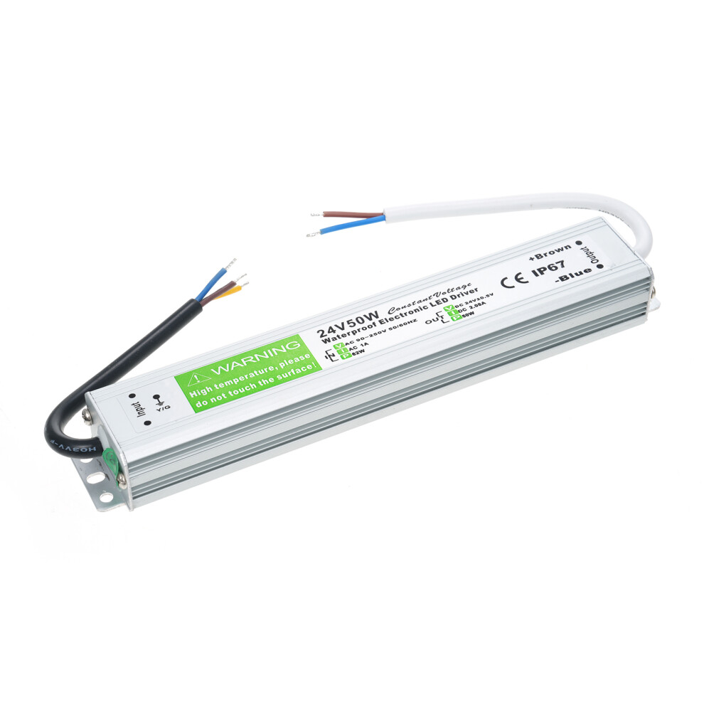 Ip67 Waterproof Led Driver 24V 50W Aluminum Alloy 18.5X3.5x2.5cm 4401334375547
