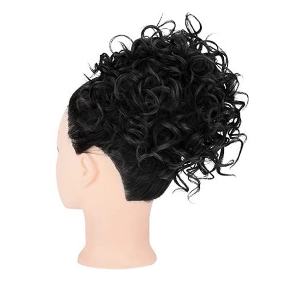 Women's Curly Messy Ponytail Wig 6-inch Synthetic Hair Wrap in 8 Colors
