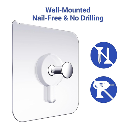 Wall Hangers Without Nails, Wall Hooks for Hanging, 50Pcs Wall Hooks 1