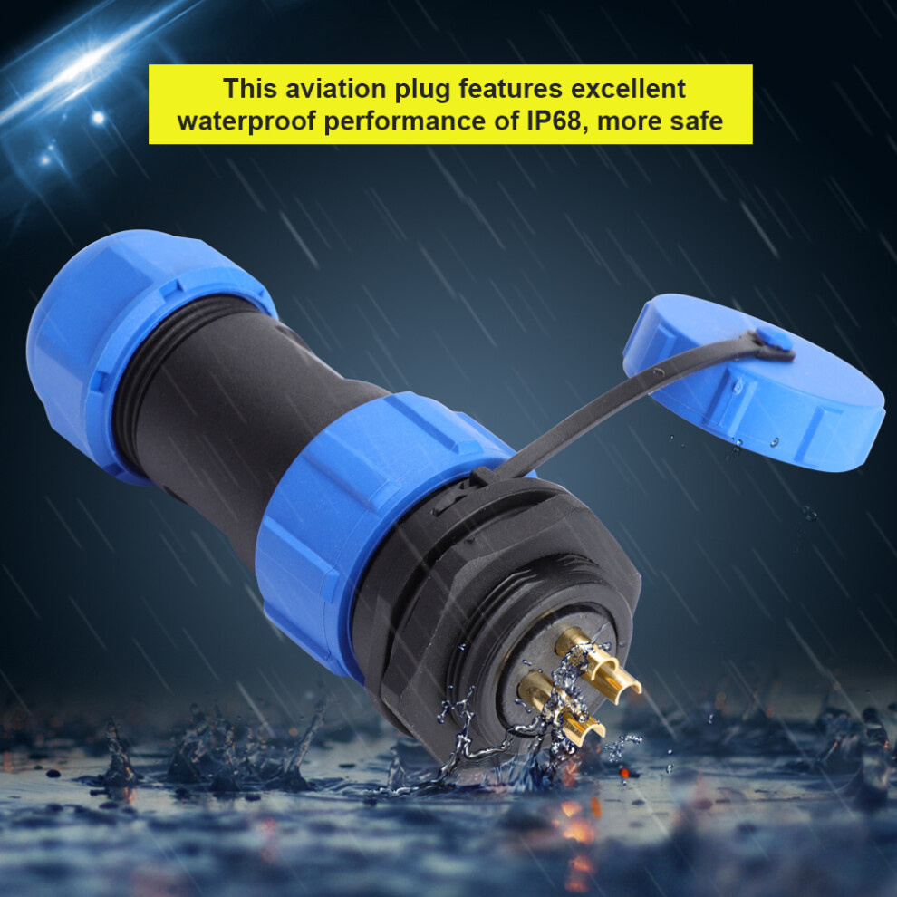 Durable Sp21 Ip68 4Pin Plastic Aviation Plug - Waterproof & Safe 8401334380684