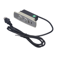 Elektrischer Sessellift-Controller ABS, 2 Tasten, 5-polig, gerader Kopf, Handsteuerungsschalter mit USB-Ladeanschluss für Zuhause