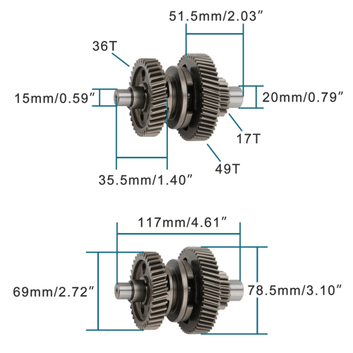 Motorcycle Engine Transmission Gear for ATV200 ATV 200 2