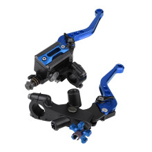Universal Motorcycle Brake Clutch Master Cylinder Levers 7/8" Blue
