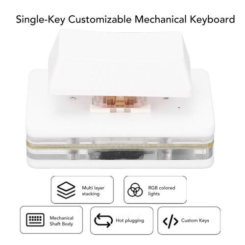 OSU Teclado USB de 1 tecla Blanco USB-C RGB Rojo 2