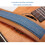 Correa de ukelele de denim y cuero, ajustable 72-128cm 6