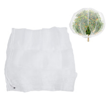 Filet de jardin en maille PE, 2,4 2,4 m, avec cordon de serrage.