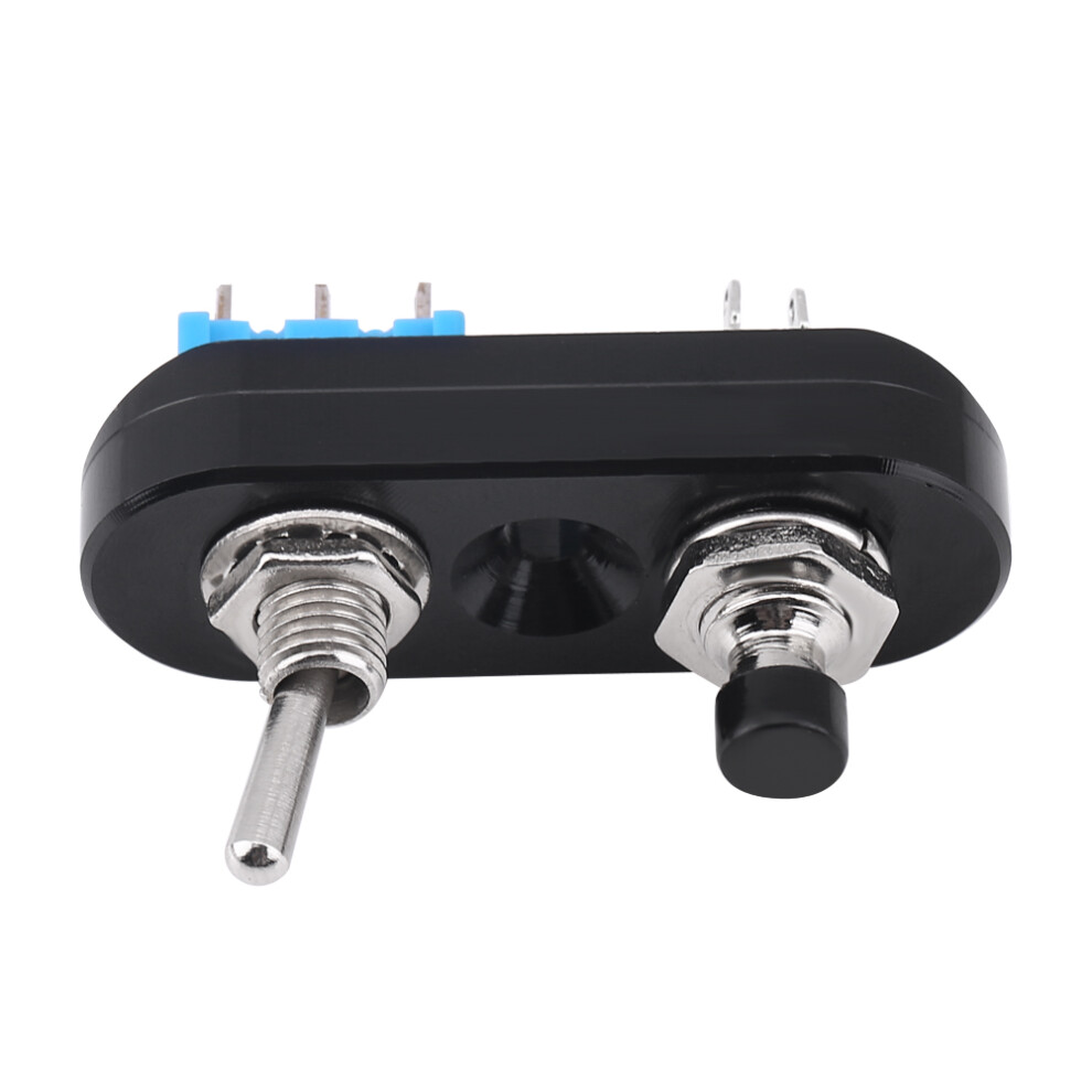 Aluminum Alloy Motorcycle Handlebar Switch For Headlight Horn On/Off Black 4641334387878