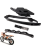 4 Pcs Motorcycle Chain Guide Protector Pulley & Tubing Clamp for 2