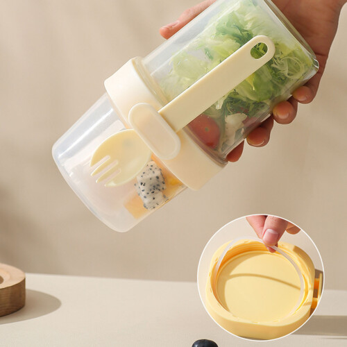 Shaker per insalata, 8,11 oz, doppio strato, crema 2