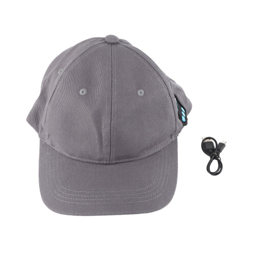 Gray Bluetooth 4.2 Headset Hat Sport Running Cap with Microphone 1