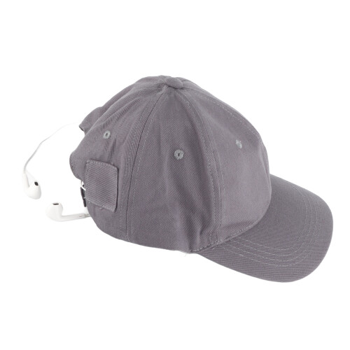 Gray Bluetooth 4.2 Headset Hat Sport Running Cap with Microphone