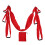 Aerial Yoga Swing Set Polyester Cotton Adjustable Red for Flexibility 2