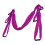 Purple Aerial Yoga Swing Set Polyester Cotton Adjustable for Flexibility Exercise 8