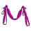 Purple Aerial Yoga Swing Set Polyester Cotton Adjustable for Flexibility Exercise 16