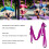 Purple Aerial Yoga Swing Set Polyester Cotton Adjustable for Flexibility Exercise 7