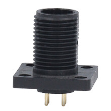 Connecteur aviation à broches, 4 broches, 7/16 po, IP67, 2 A, doré