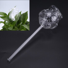 Clear Glass Owl Feeder: Automatic Watering for Indoor Potted Plants