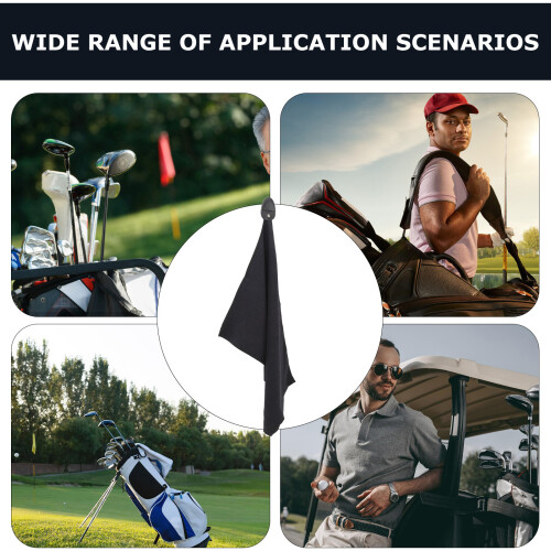 Multifunctional Microfiber Golf Ball Towel for Outdoor Cleaning 2