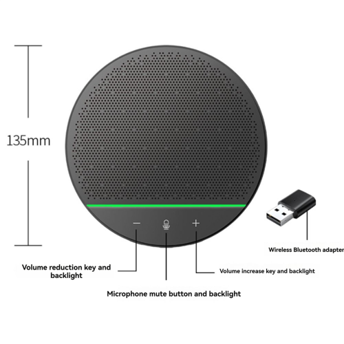 Omni-directional Microphone 360 Pickup Wireless Conference Speaker 2