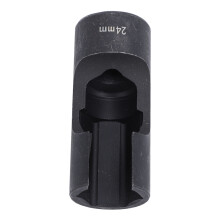 Bussola per tubo del carburante da 24 mm, cromovanadio, con attacco da 1/2 pollice