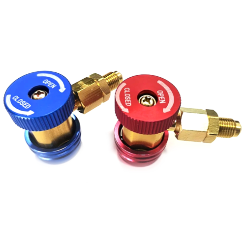 Freon R134A Auto Car Quick Coupler Connector Brass Adapters 2